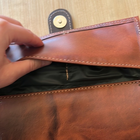 Happee Brown Embroidered Wallet Clutch - Picture 7 of 11